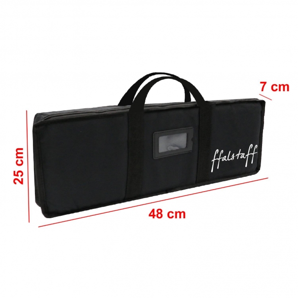 Borsa per Tastiera 48x21x06 con imbottitura 5mm (Compatibile con CASIO SA46/47/50/51, ffalstaff STUDIO-32, Milles MLS-6682)