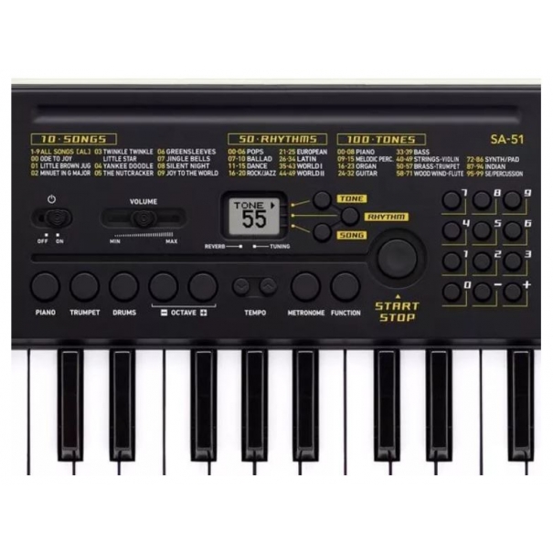 CASIO SA-51Il primo approccio alla musica avviene di solito durante l’infanzia: per renderlo un momento unico ed indimenticabile