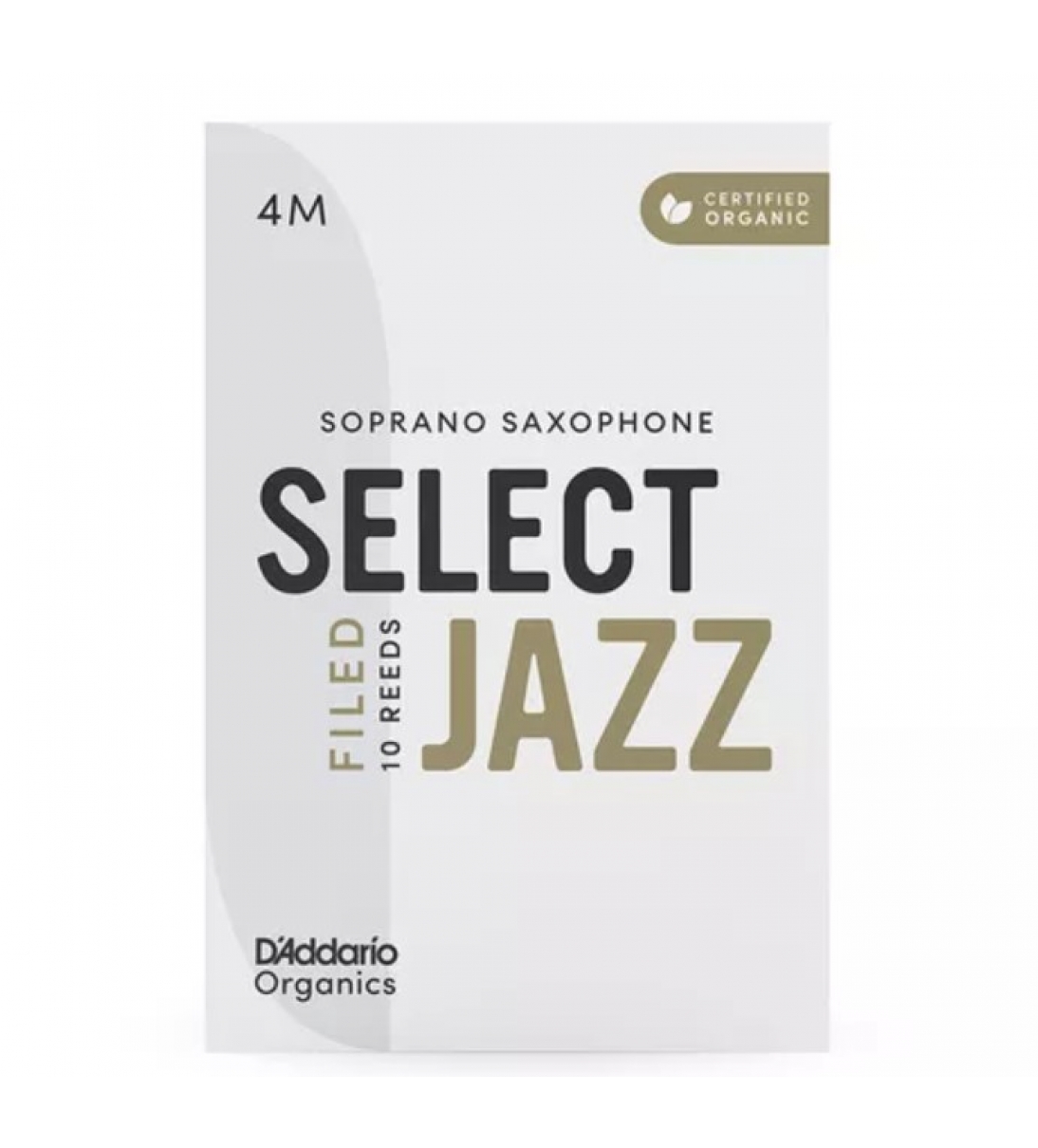 D'ADDARIO Organic Select Jazz Filed Soprano Sax 4 Medium (10-pack)