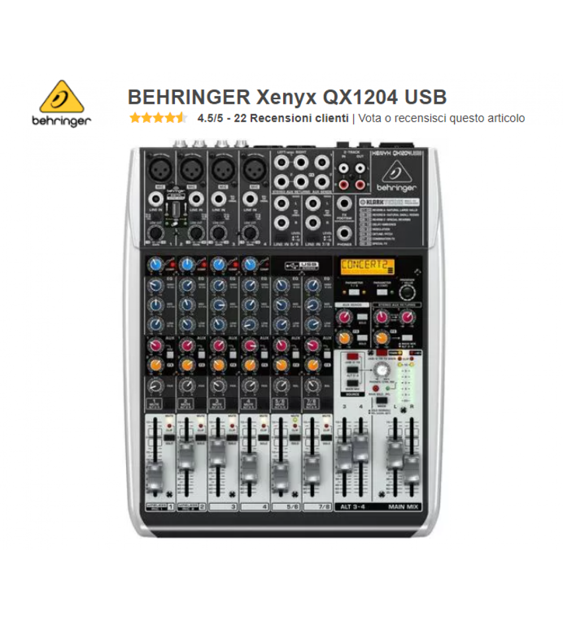 BEHRINGER Xenyx QX1204 USB