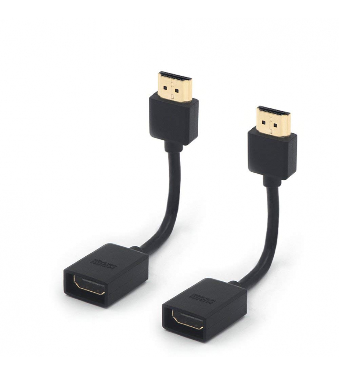 Prolunga HDMI Cavo Corta Alta Velocità 2 Pezzi, Adattatore HDMI Maschio Femmina per TV Stick 4K, 14CM