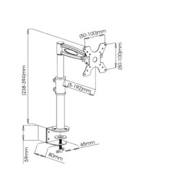 Supporto da scrivania per Monitor 13-27''