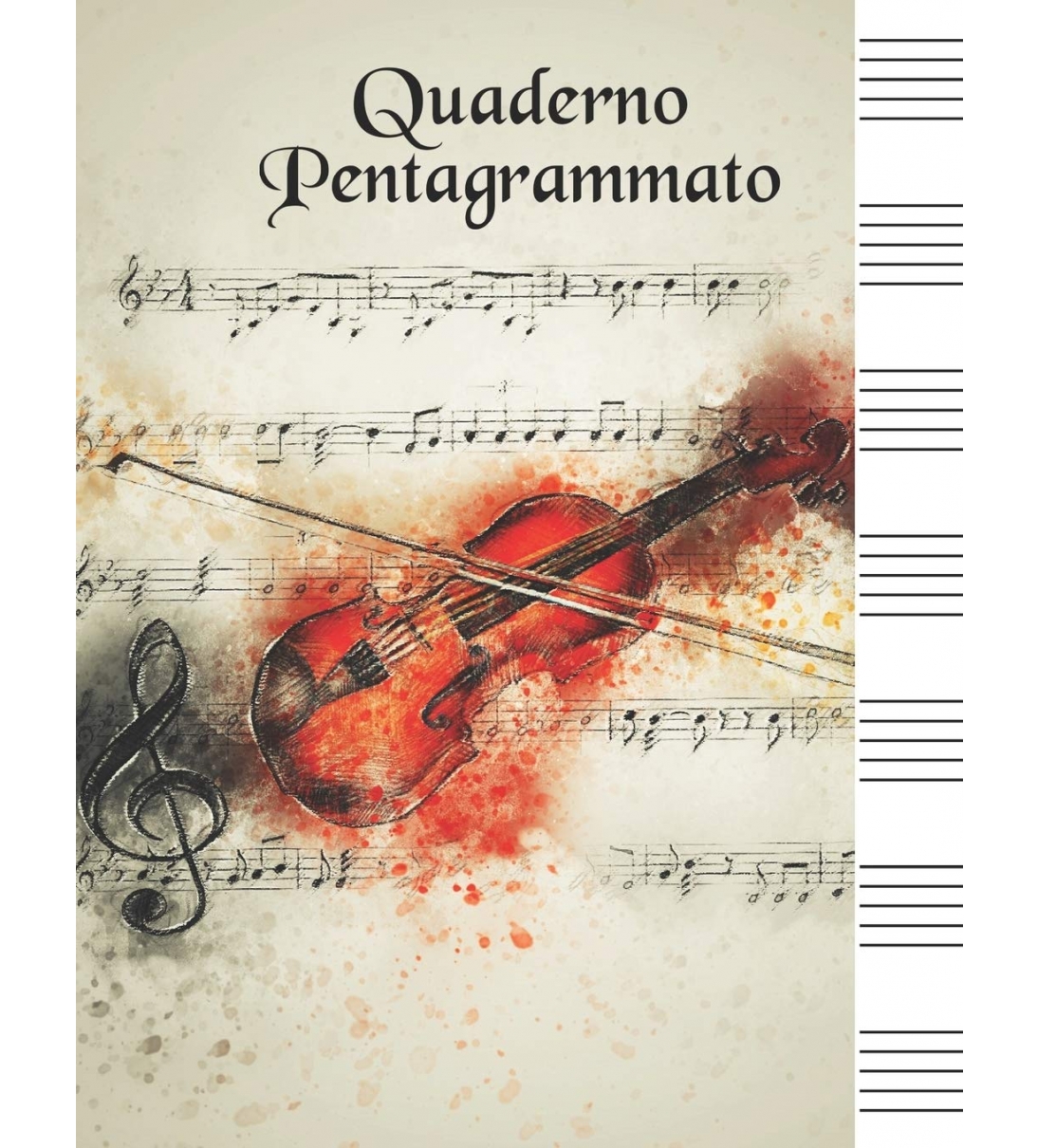 Quaderno Di Musica Grande Contiene Sommario Per i Nomi Della Tua Musica Formato A4