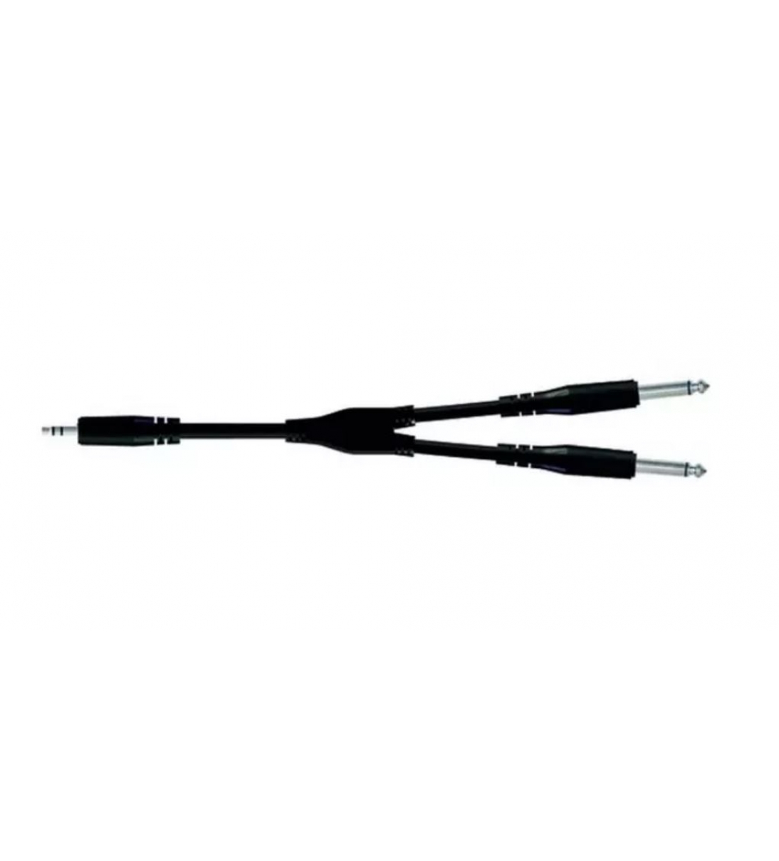 Cavo Jack Stereo 3.5mm - 2 Jack Mono 6.3mm 3mt.