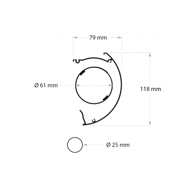 Schermo proiezione "Power" motorizzato, con telo "White" bianco ottico classico 200x200cm 111" [PRV81109]