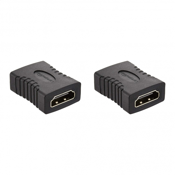 Accoppiatore HDMI (confezione da 2), 29 x 22 mm, Nero [B006ff170]