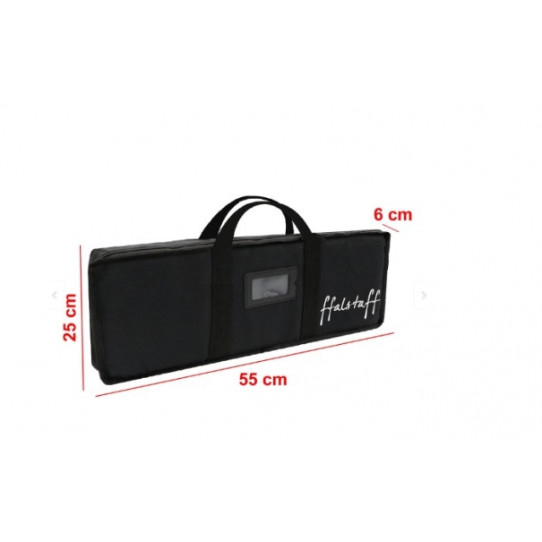 ffalstaff STUDIO-37 Tastiera Elettronica Ricaricabile 37 Tasti, Borsa con Imbottitura 5 mm, Alimentatore e Adesivi con Notazione Italiana (...la rossa) - (master carton da 9 pezzi)