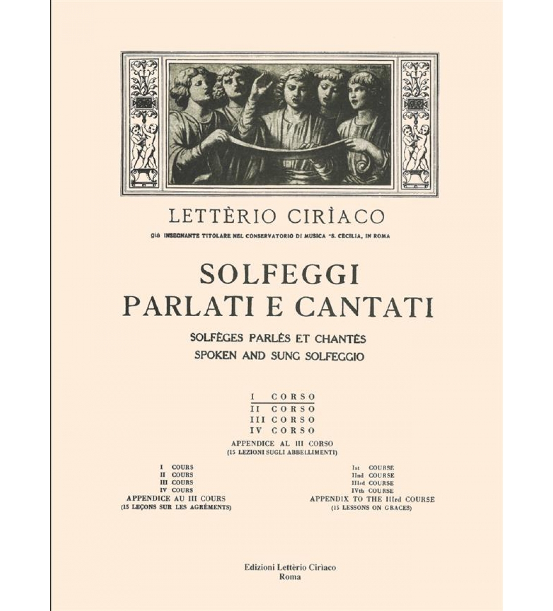 Solfeggi cantati e parlati (I Corso – parte prima)