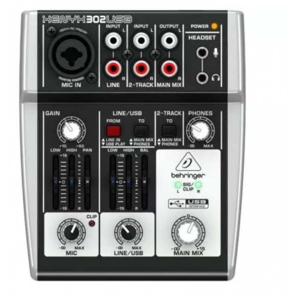 Xenyx 302 USB Mixer Usb 5 canali [10963]