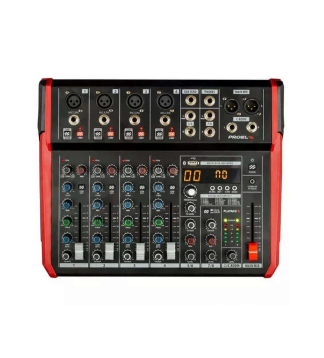 Playmix8 Mixer 8 canali con uscite bilanciate