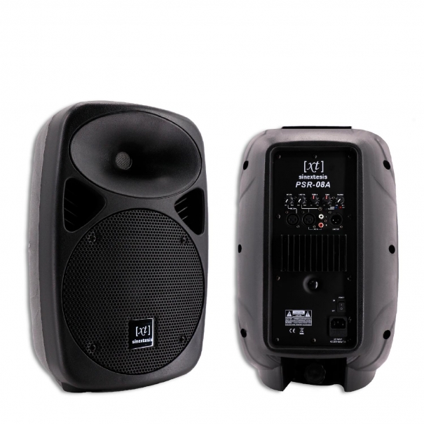 Diffusore Attivo 200W (LF 8" + HF 1") con Display LCD, Player Mp3 (USB/SD), Radio FM e Telecomando [PSR-08A-Mp3]