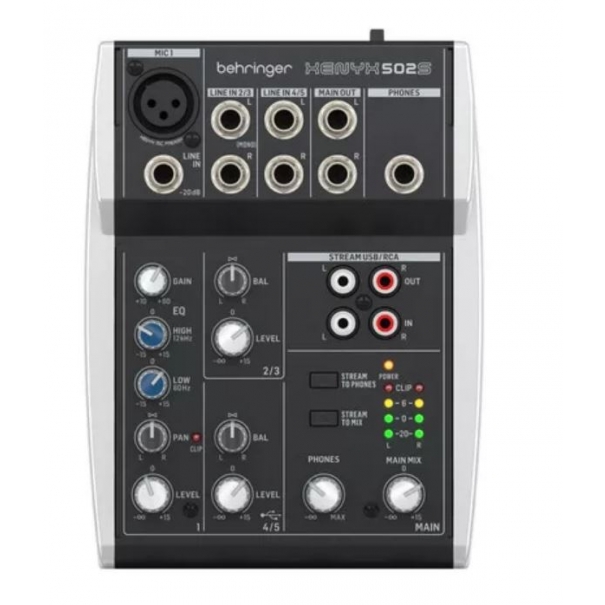 Xenyx 502S Mixer 5 canali con interfaccia Usb [177103]