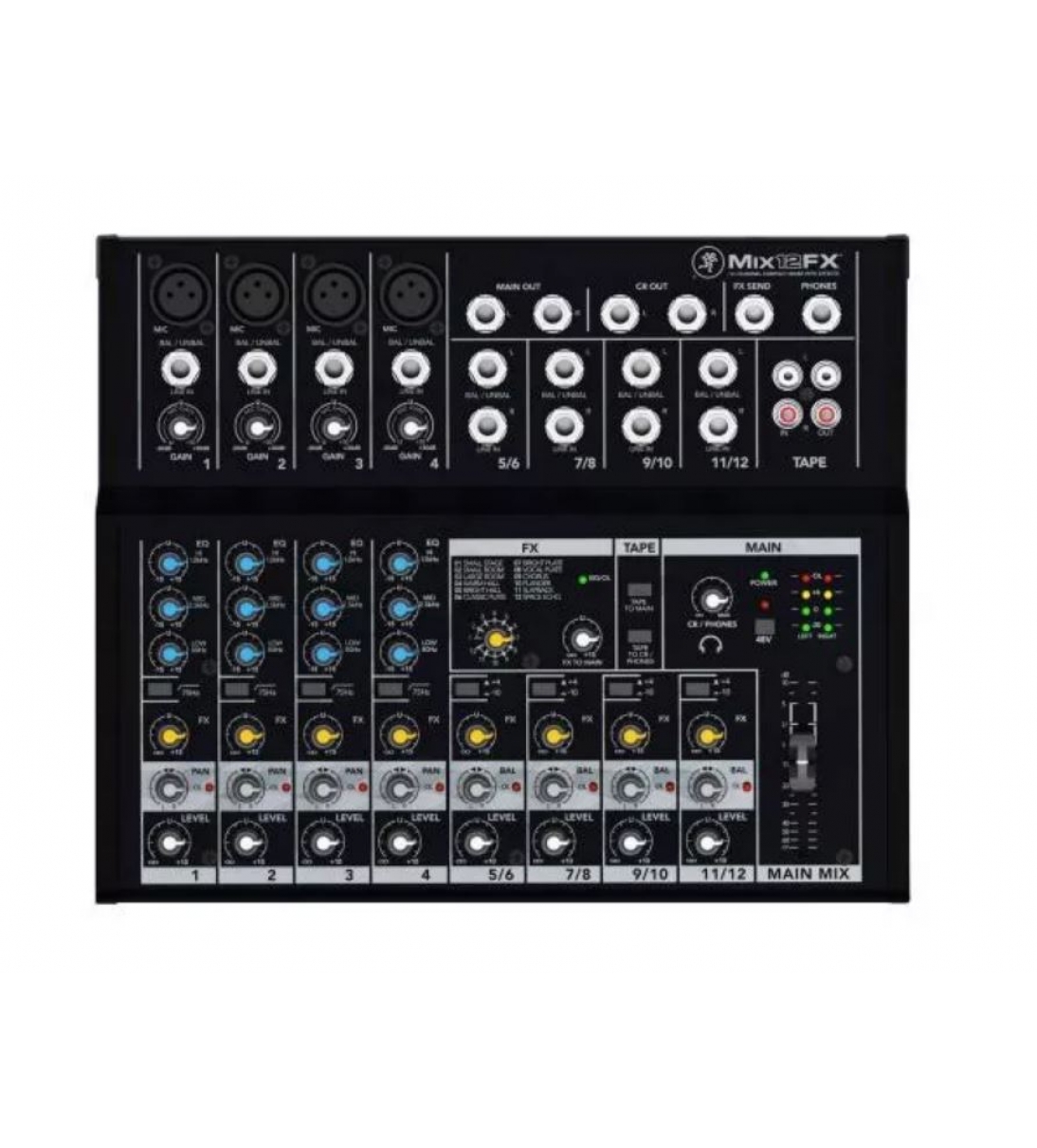 Mix12FX Mixer 12 ingressi con Effetti