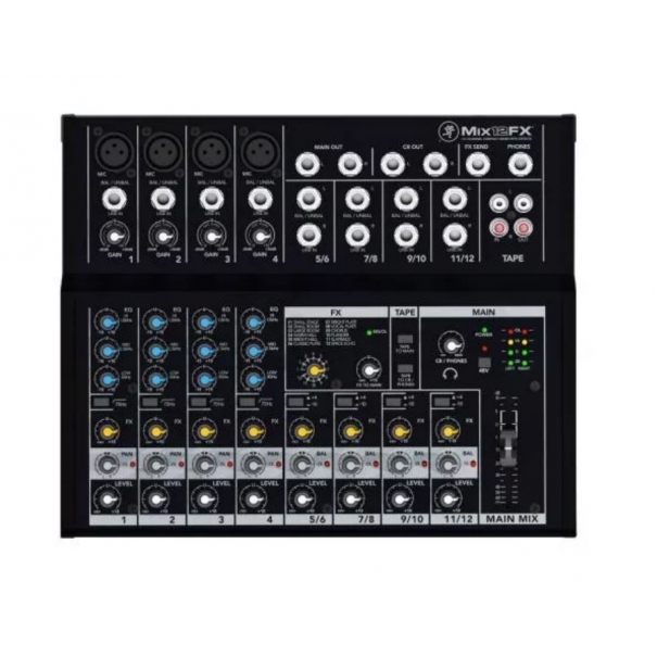 Mix12FX Mixer 12 ingressi con Effetti