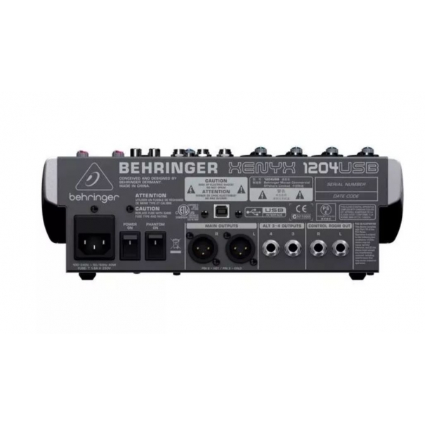 Xenyx 1204 USB - Mixer 12 canali con interfaccia Usb [8687]