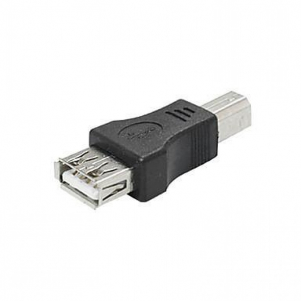 Adattatore Convertitore USB A Femmina USB B Maschio Nero [B006WB054]