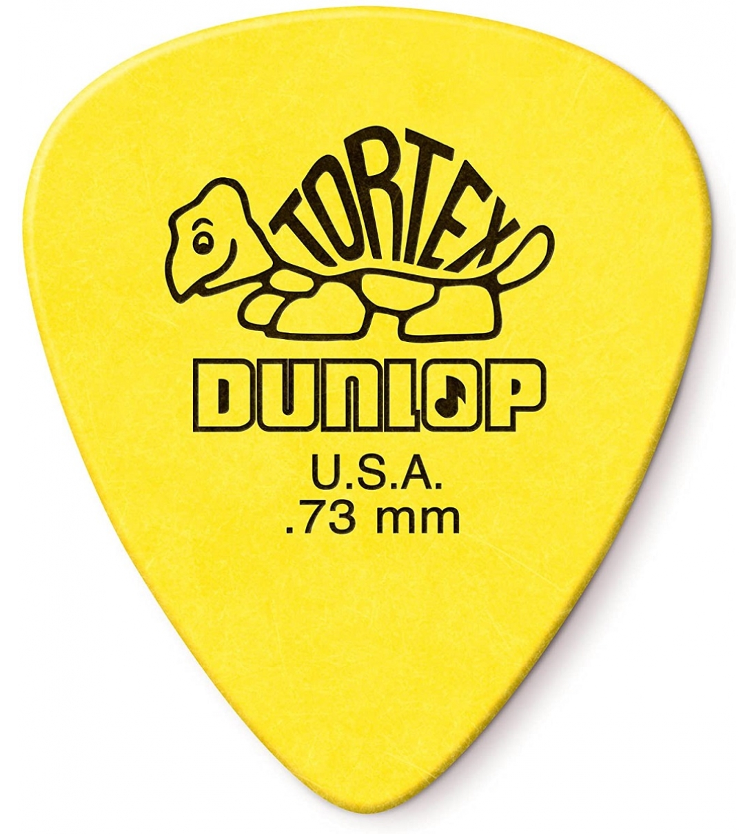 Jim Dunlop 418P.73 Plettri in Tortex, Spessore da 0.73 mm,  Giallo