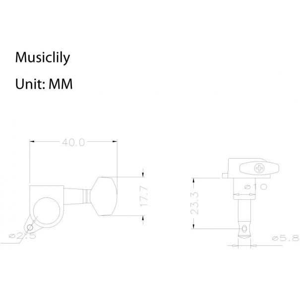 Meccaniche L6 compatibile per Chitarra Elettrica Fender Stratocaster