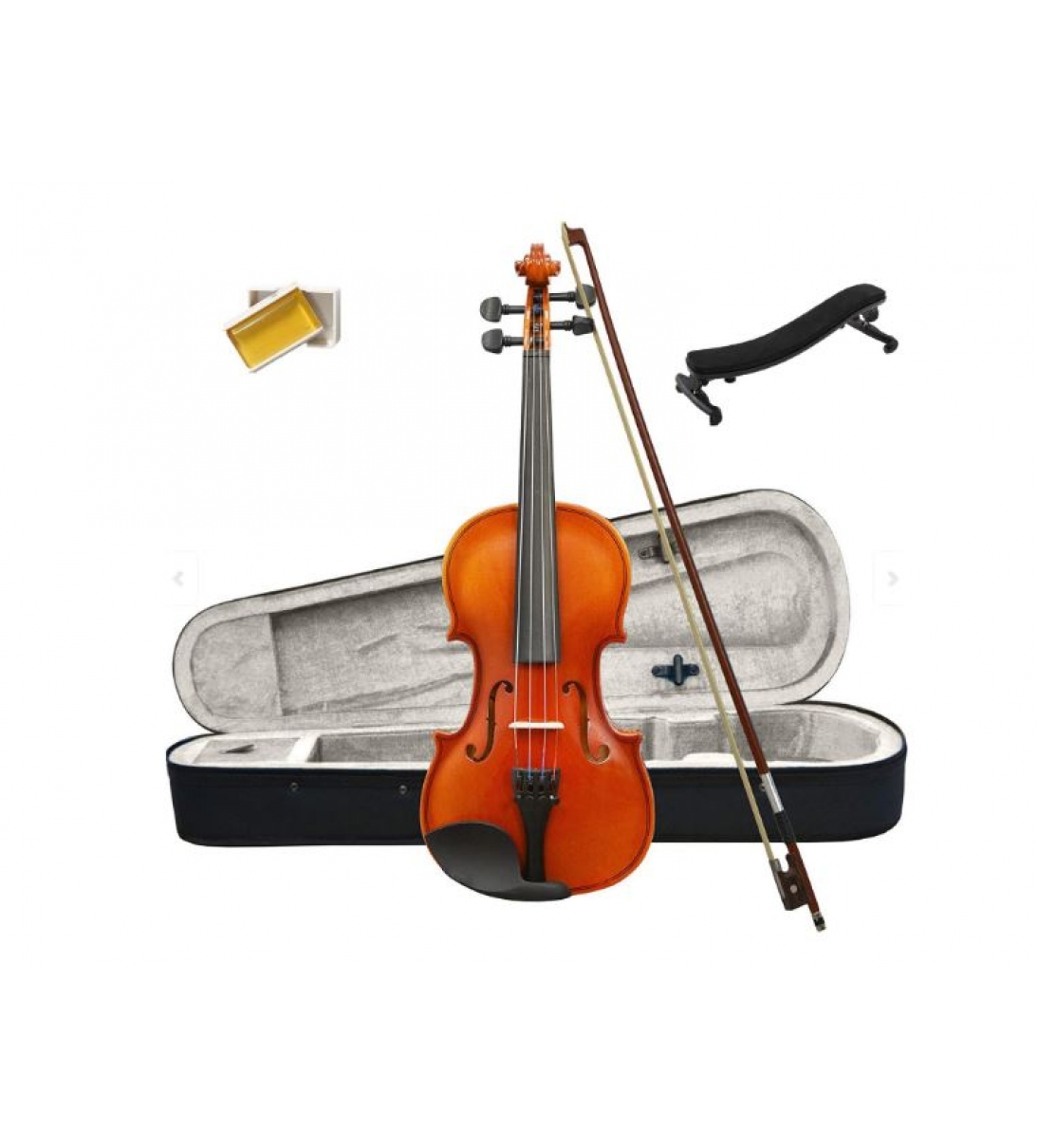  ffalstaff Violino 4/4 Laminato Finitura Lucida con Spalliera Tipo Kun [BUNDLE-V01-4/4]