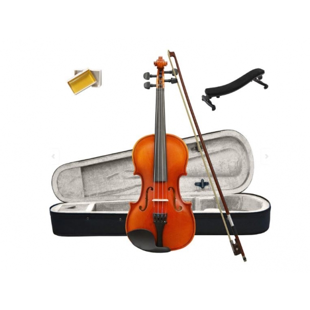  ffalstaff Violino 4/4 Laminato Finitura Lucida con Spalliera Tipo Kun [BUNDLE-V01-4/4]