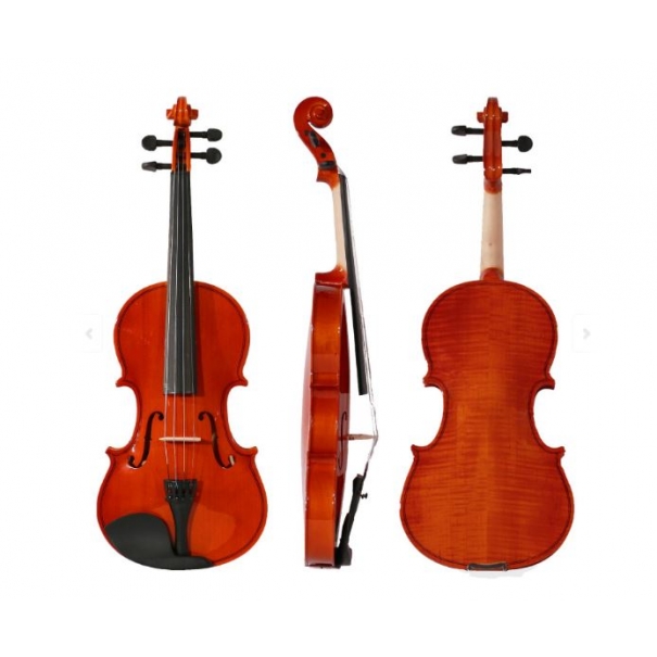  ffalstaff Violino 4/4 Laminato Finitura Lucida con Spalliera Tipo Kun [BUNDLE-V01-4/4]