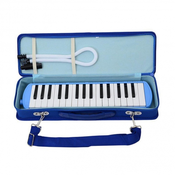 ffalstaff Melodica 32 Tasti Tipo Angel con Borsa Imbottita e Tracollla (Blu) [MEL32-BAG-BL]