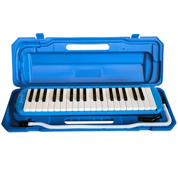 ffalstaff Melodica "Evolution" 37 Tasti Tipo Angel con Custodia Rigida (Blu) [MEL37-ABS]